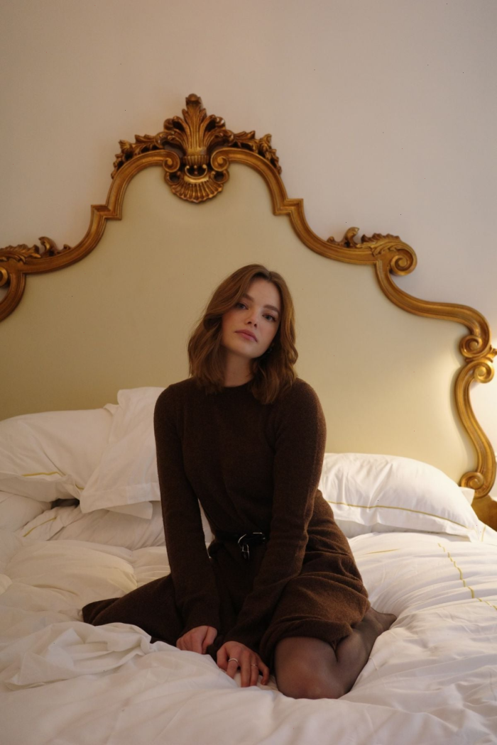 Kristine Froseth in pantyhose