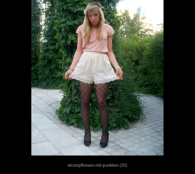 Tights with butterflies as pattern