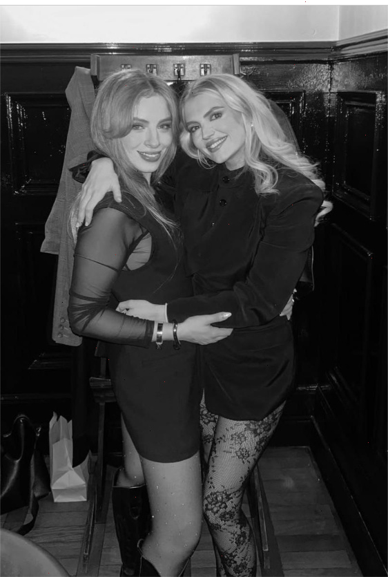 Lucy Fallon & Charlotte Jordan in pantyhose